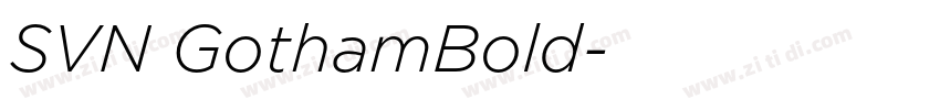 SVN GothamBold字体转换